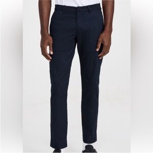VINCE Griffith Slim Fit Stretch Chinos | 36W | Coastal Blue | Luxe Cotton Twill